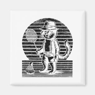 Badminton Ninja Shuttle  Magnet