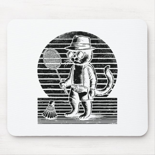 Badminton Ninja Shuttle  Mouse Mat (Front)