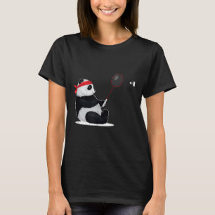 Badminton Panda Funny Sweet Sport Humor Shuttle An T-Shirt