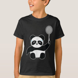 Badminton Panda Getting Sweaty  T-Shirt