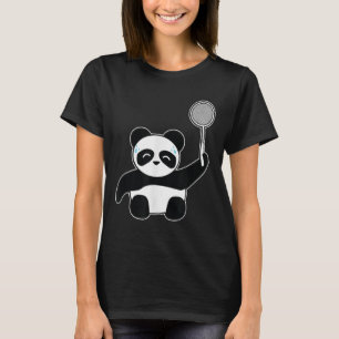 Badminton Panda Getting Sweaty T-Shirt