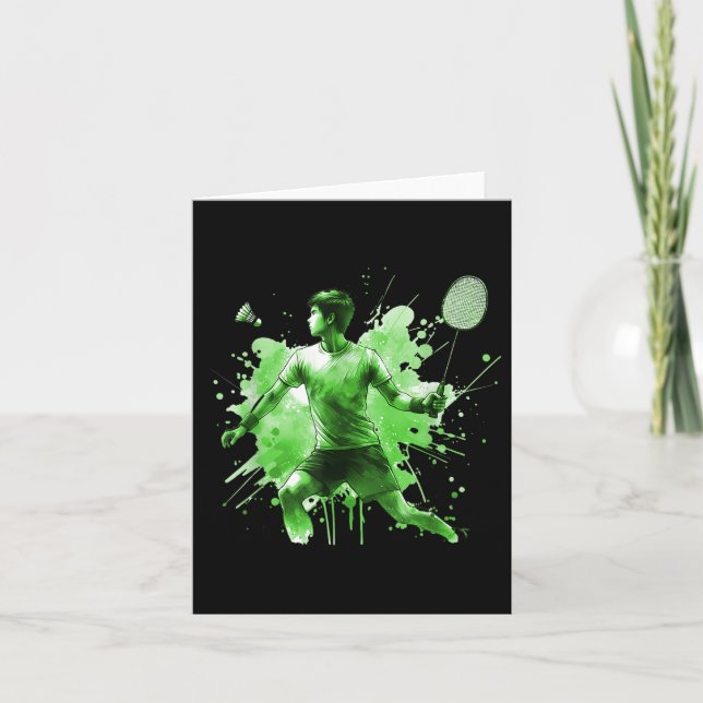 Badminton Pion Energetic Burst  Card (Front)