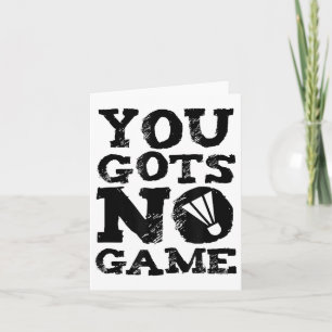 Badminton Player Attitude Gift Graphic Card