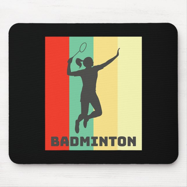 Badminton Player Badminton Lover  Mouse Mat (Front)
