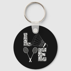 Badminton Player Badminton Lover Shuttle Key Ring
