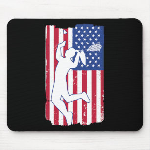 Badminton Player Badminton Usa Team Coach American Mouse Mat