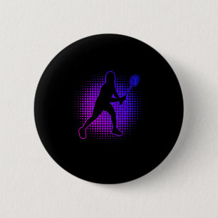 Badminton Player Badminton Womens Squash Shuttle 6 Cm Round Badge