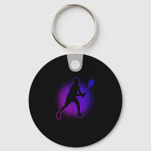 Badminton Player Badminton Womens Squash Shuttle Key Ring