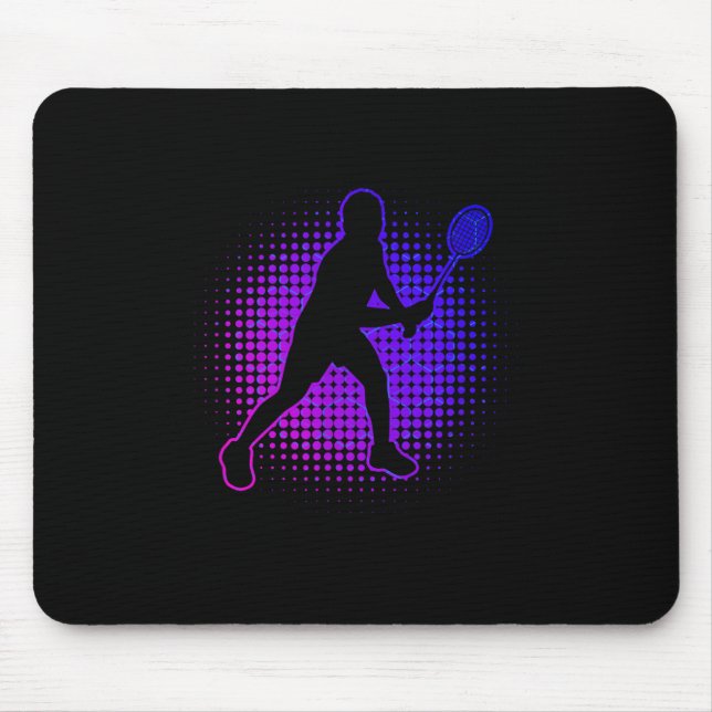 Badminton Player Badminton Womens Squash Shuttle  Mouse Mat (Front)