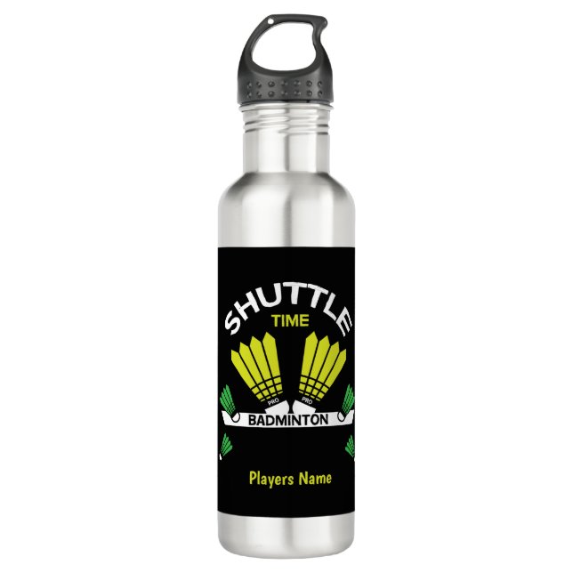 Badminton Player Battledore Sports 710 Ml Water Bottle (Front)