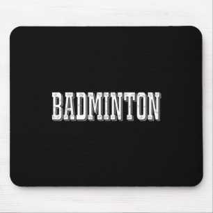 Badminton Player Birdie Shuttle Smash  Mouse Mat
