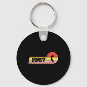 Badminton-player Born 1967 Birthday Vintage Women Key Ring