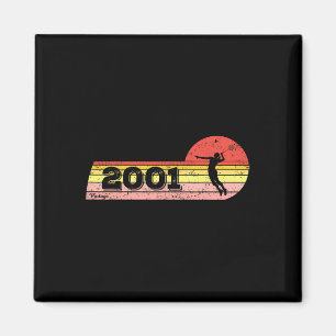 Badminton-player Born 2001 Birthday Vintage Women Magnet