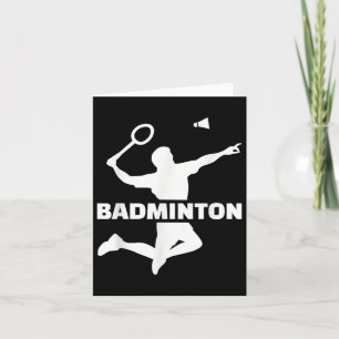 Badminton Player  Card