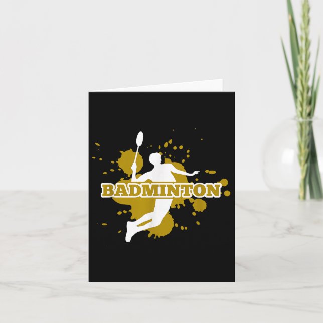 Badminton Player  Card (Front)