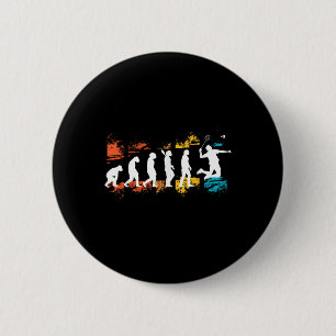 Badminton Player Evolution Shuttle Badminton Racke 6 Cm Round Badge