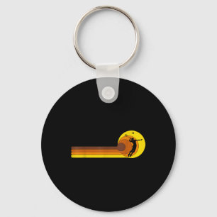 Badminton-player Game Shuttle 70s Year Vintage Bad Key Ring