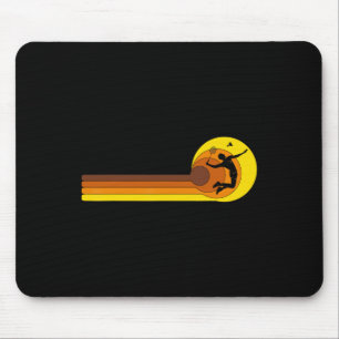 Badminton-player Game Shuttle 70s Year Vintage Bad Mouse Mat