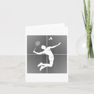 Badminton-player Game Shuttle Badminton  Card