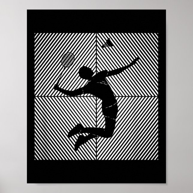 Badminton-player Game Shuttle Badminton  Poster (Front)