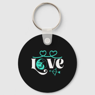 Badminton-player Game Shuttle Yin-yang-love Badmin Key Ring
