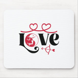 Badminton-player Game Shuttle Yin-yang-love Badmin Mouse Mat