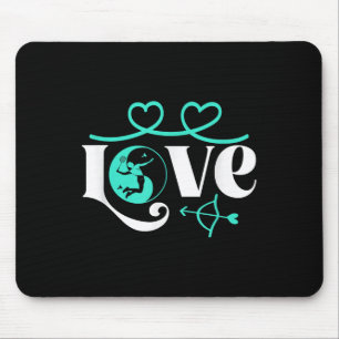 Badminton-player Game Shuttle Yin-yang-love Badmin Mouse Mat