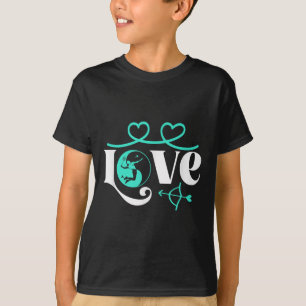 Badminton-player Game Shuttle Yin-yang-love Badmin T-Shirt