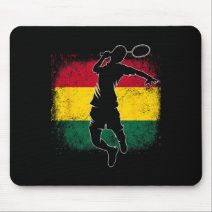 Badminton Player Ghanaian Flag Ghana Mouse Mat