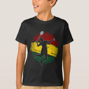 Badminton Player Ghanaian Flag Ghana T-Shirt