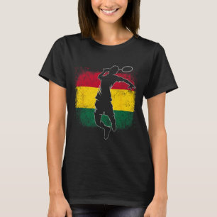 Badminton Player Ghanaian Flag Ghana  T-Shirt