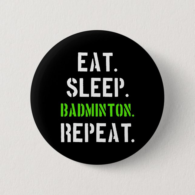 Badminton Player Gift 1  6 Cm Round Badge (Front)