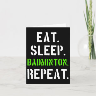 Badminton Player Gift 1 Card