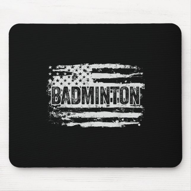 Badminton Player Gift  Mouse Mat (Front)