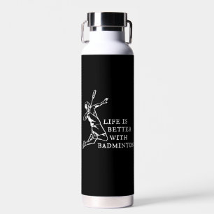Badminton Player Gifts Water Bottle