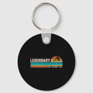 Badminton Player Legend Since October 2001 Birthda Key Ring