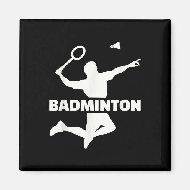 Badminton Player  Magnet (Front)