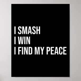 Badminton Player Meme Self Care Quote Poster