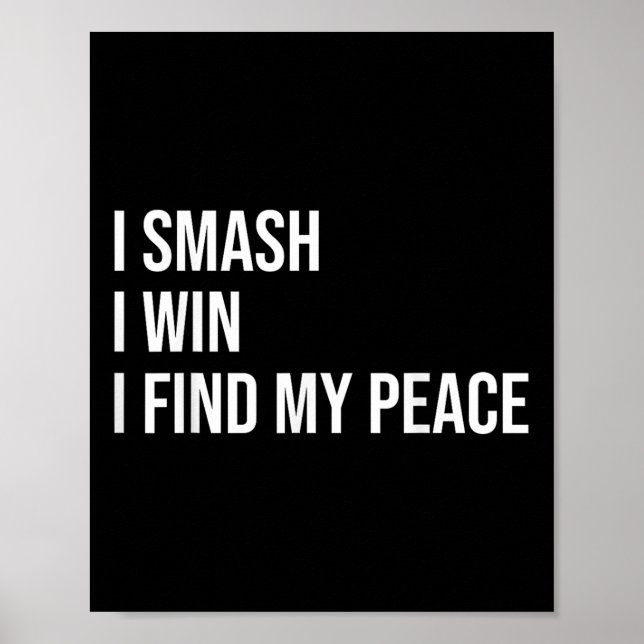 Badminton Player Meme Self Care Quote  Poster (Front)
