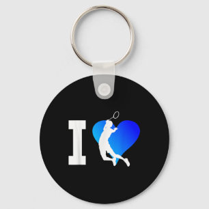 Badminton Player Mens Shuttle Squash Women  Key Ring