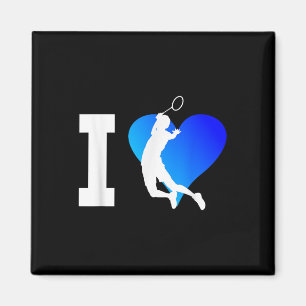 Badminton Player Mens Shuttle Squash Women Magnet