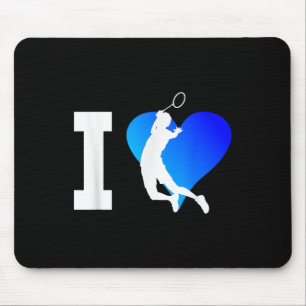Badminton Player Mens Shuttle Squash Women Mouse Mat