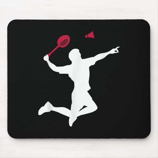 Badminton Player  Mouse Mat (Front)