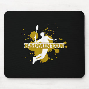 Badminton Player Mouse Mat