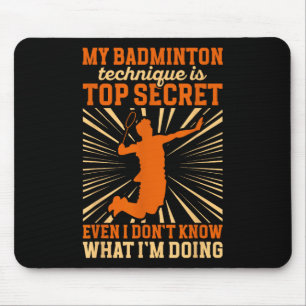 Badminton Player _ My Badminton Technique Mouse Mat