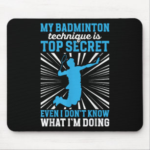 Badminton Player _ My Badminton Technique Mouse Mat