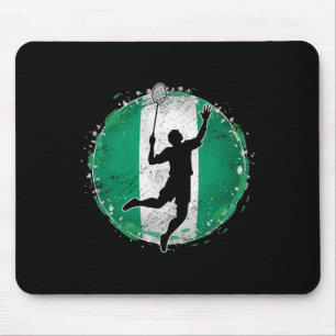 Badminton Player Nigeria Nigerian Flag Nigeria 1 Mouse Mat