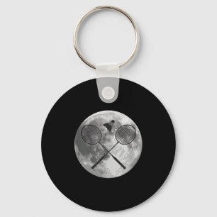 Badminton Player Players Coach Fans Boys Man Moon Key Ring