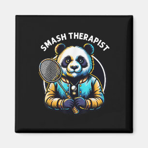 Badminton Player Pun Shuttle Smash Therapist Badmi Magnet
