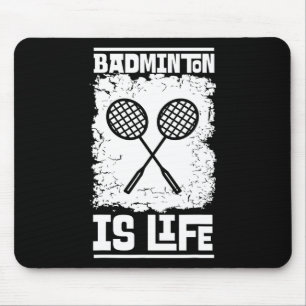 Badminton Player - Racket Shuttle Badminton Mouse Mat